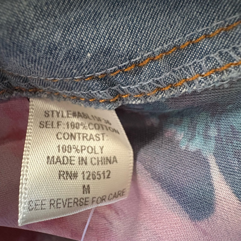 Aratta Multicolor Artistic Button Down Blouse NWT - image 4